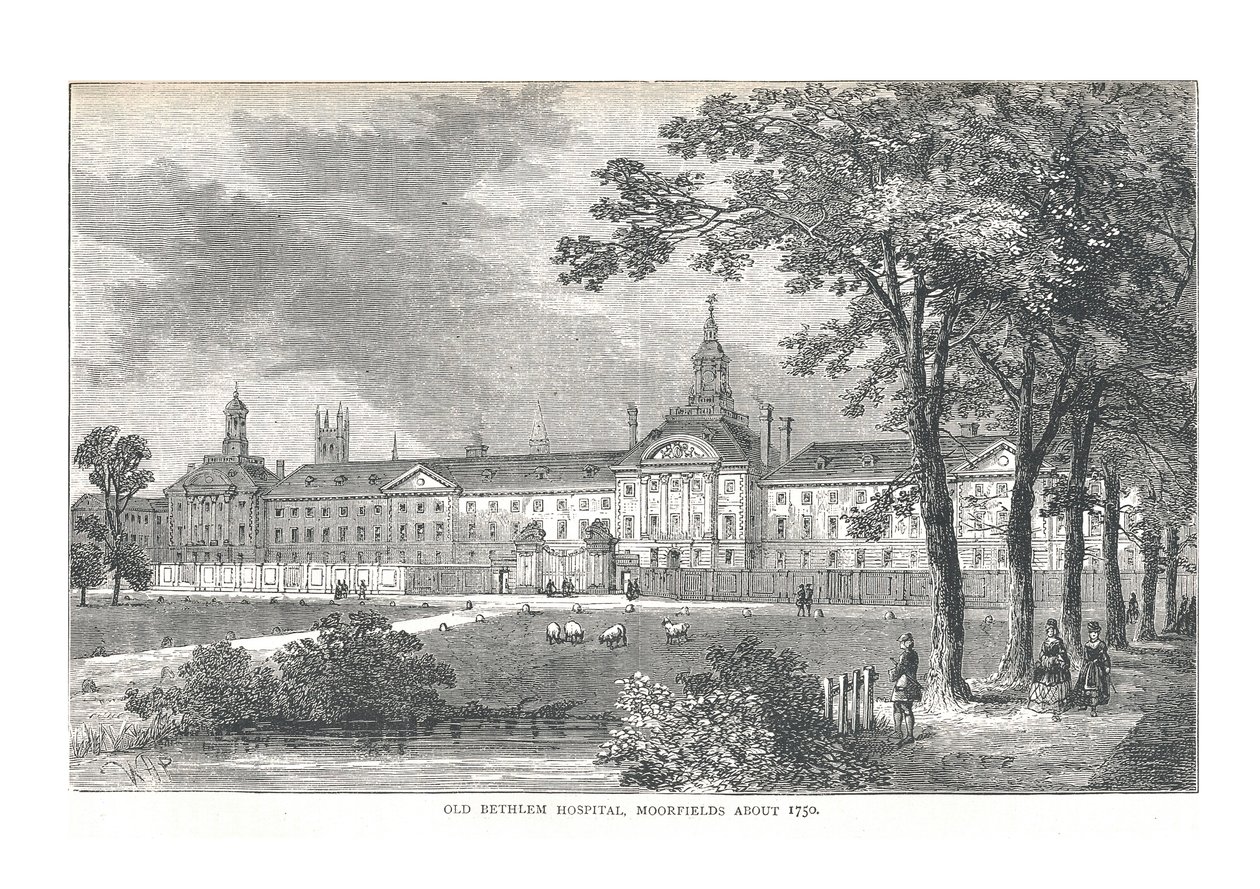 Old Bethlem Hospital, Moorfields by Walter Thornbury