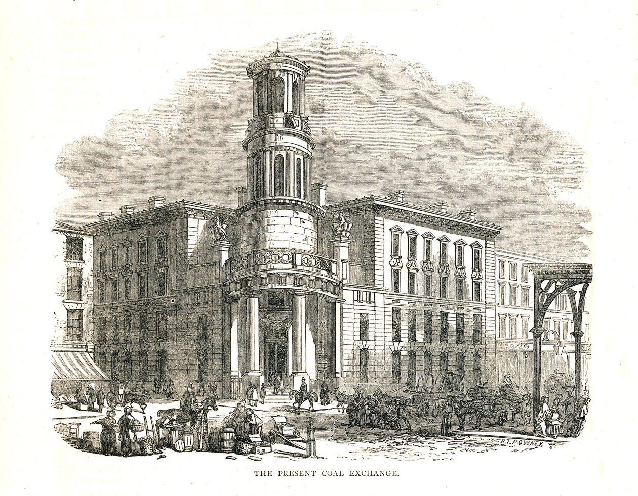 The Present Coal Exchange, opened by Prince Albert in 1849, Thames Street by Walter Thornbury