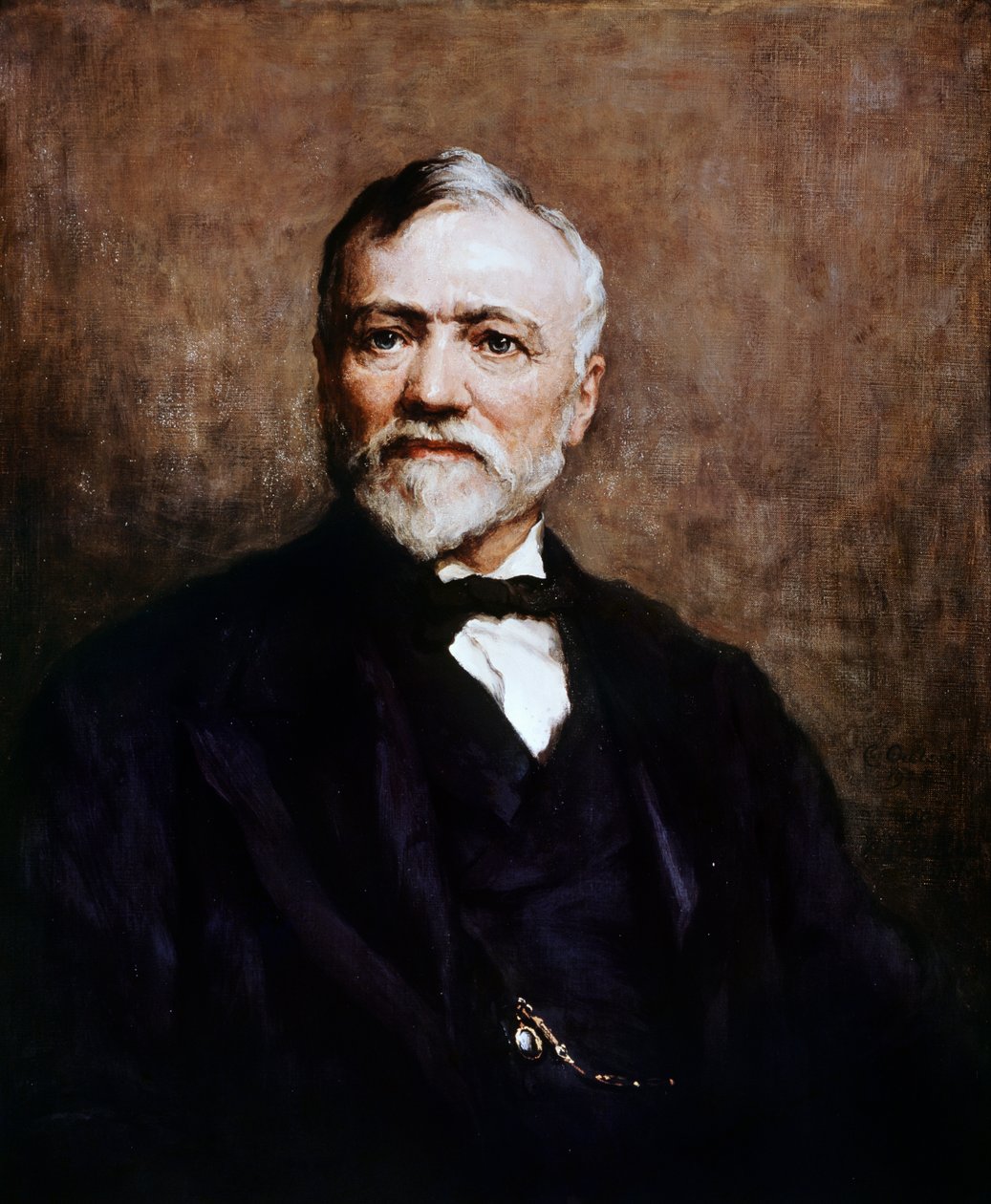 Portrait of Andrew Carnegie, British-born American Entrepreneur and Philanthropist, Painting by Walter William Ouless by Walter William Ouless