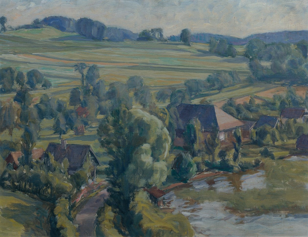 Attersee Landscape near Unterbuchberg by Walther Gamerith