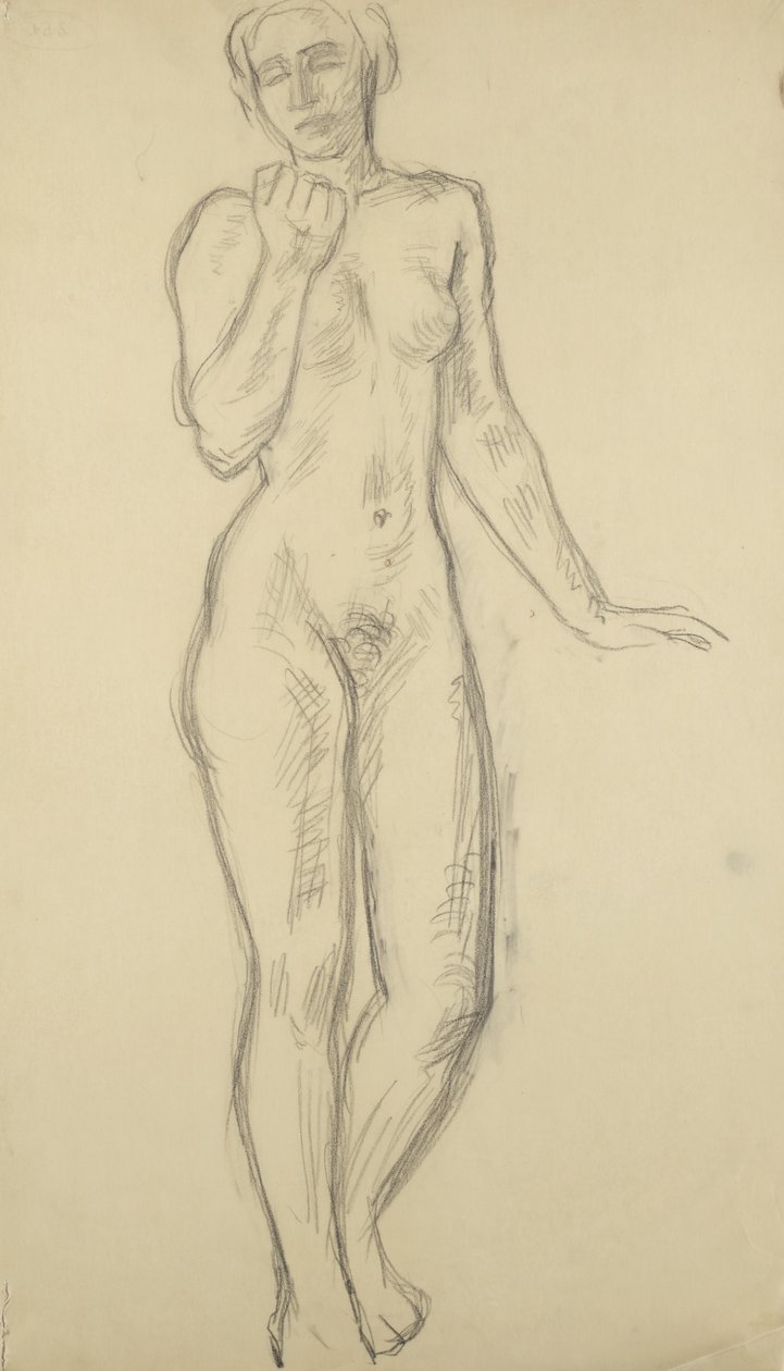 Standing Female Nude by Walther Gamerith