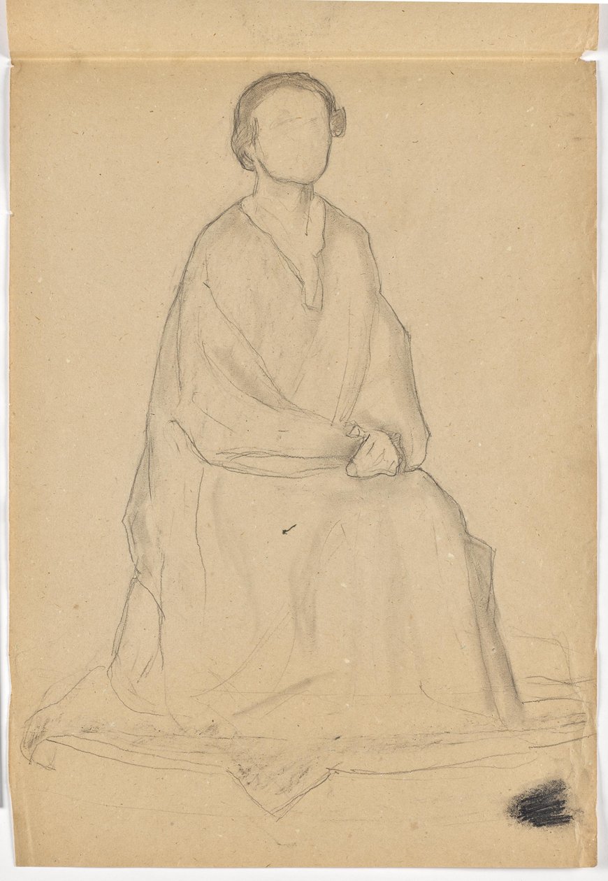 Two Studies for Full-Length Portrait by Walther Gamerith