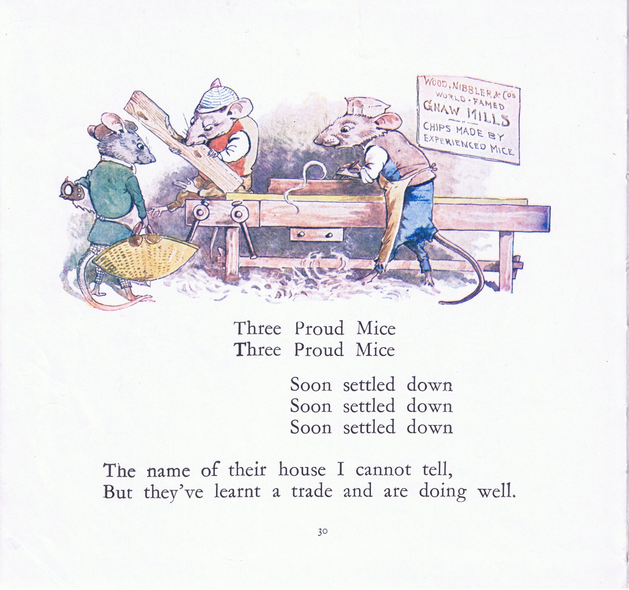 Three Proud Mice, Three Proud Mice, Soon Settled Down by Walton Corbould