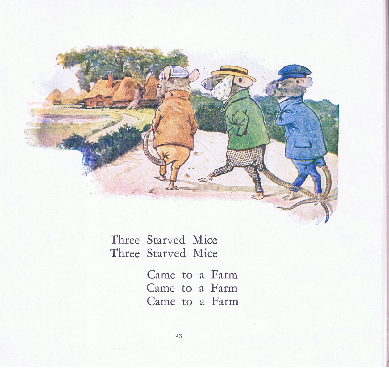 Three Starved Mice, Three Starved Mice, Come to a Farm by Walton Corbould