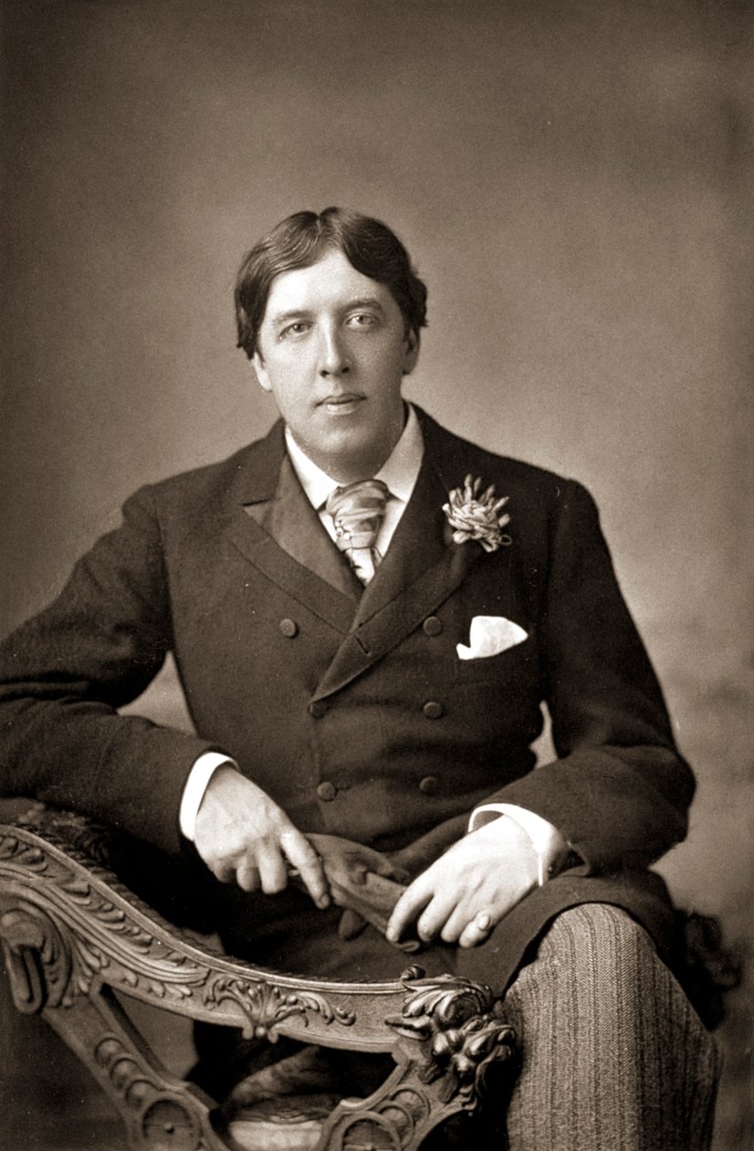 Oscar Wilde, Irish writer, wit and playwright, c. 1890 by WandD Downey