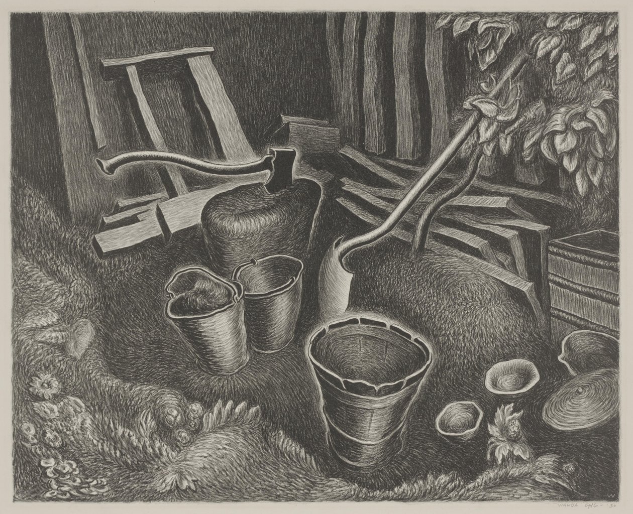 Backyard Corner by Wanda Gág