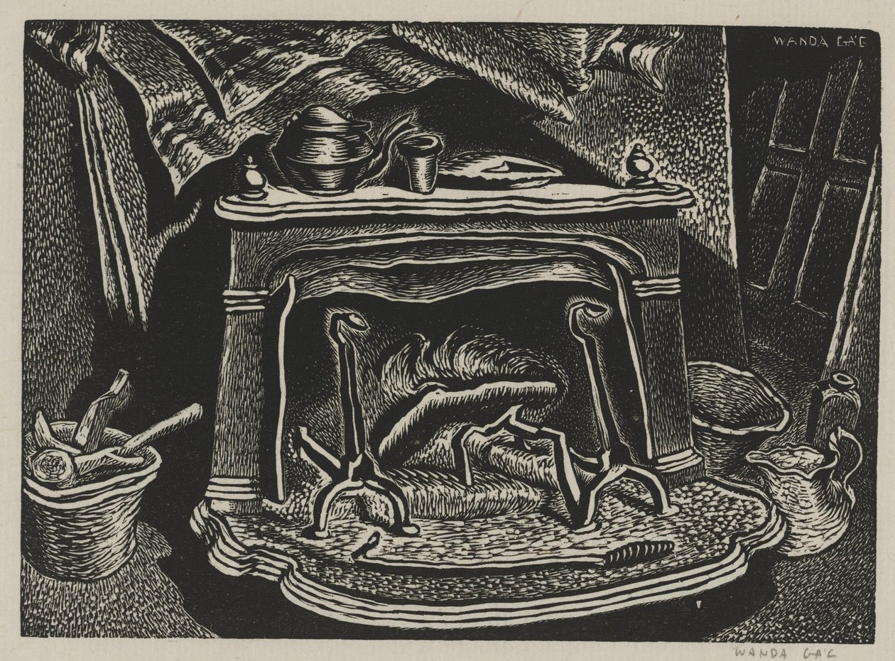 Franklin Stove by Wanda Gág