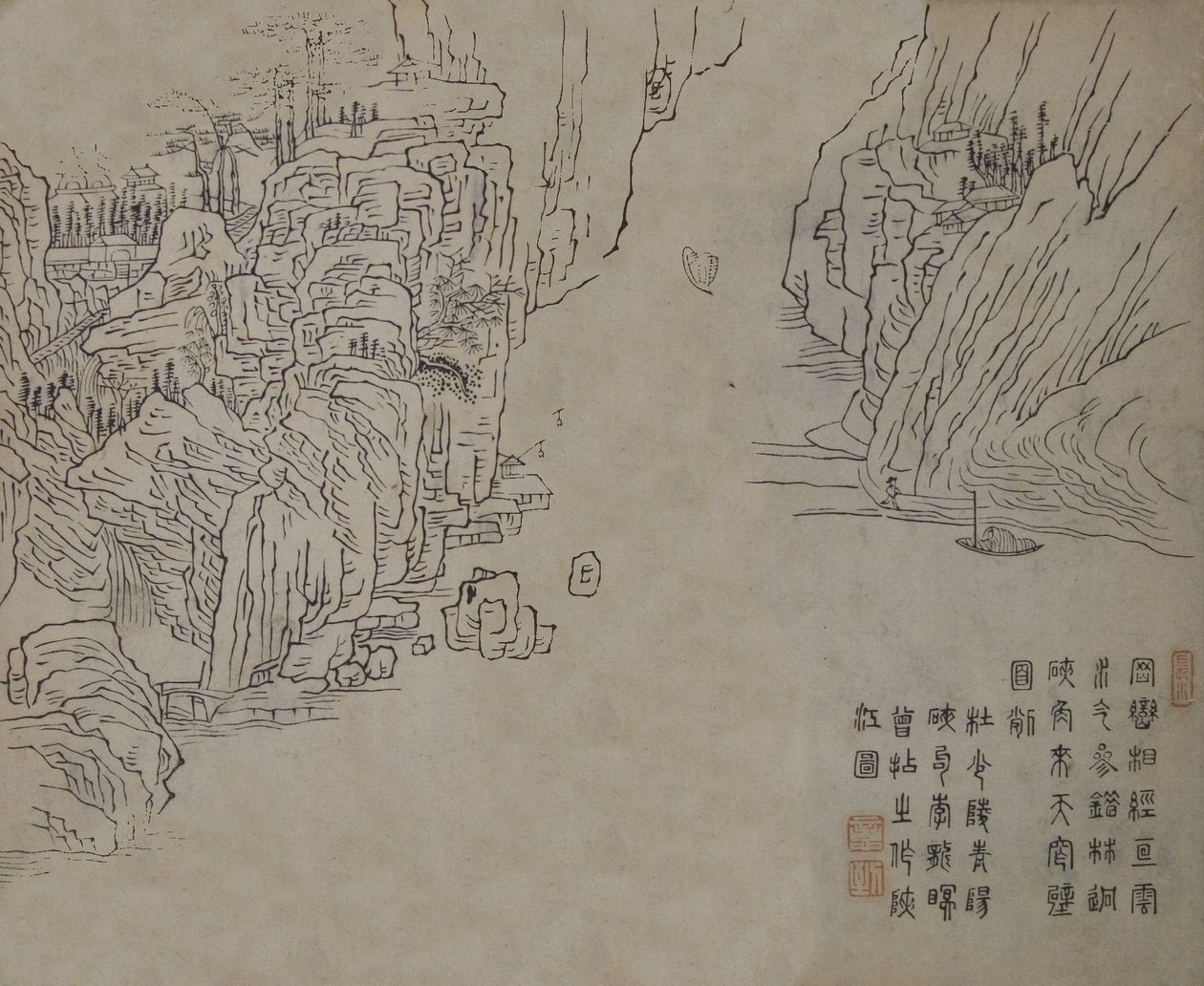 Leaf from the Mustard Seed Garden Manual of Painting Jieziyuan huazhuan by Wang Gai