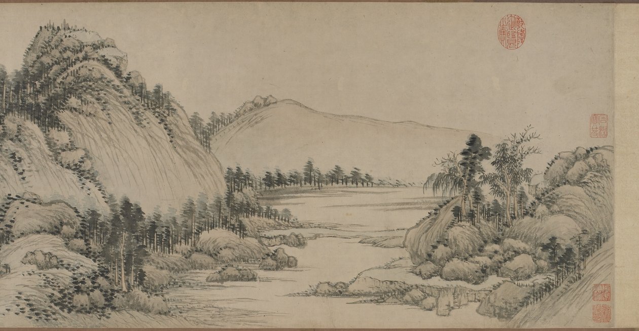 Dwelling in the Fuchun Mountains after Huang Gongwang, Qing Dynasty, 1672 by Wang Hui