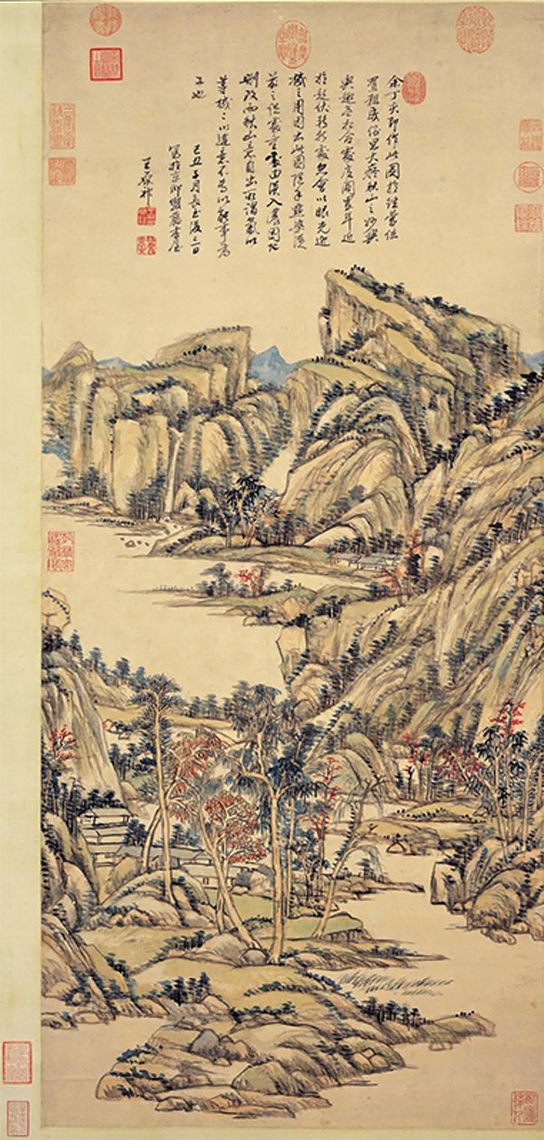 Autumn Mountains by Wang Yuanqi