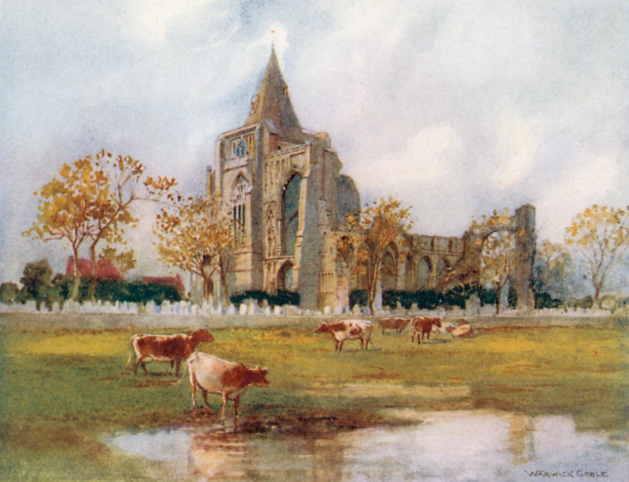 Crowland Abbey by Warwick (after) Goble