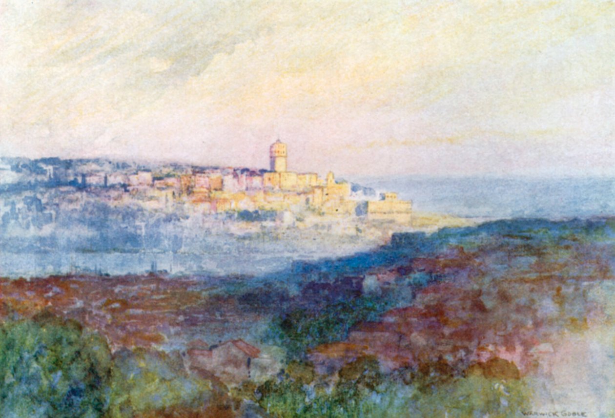 Galata from the Aqueduct of Valens by Warwick (after) Goble
