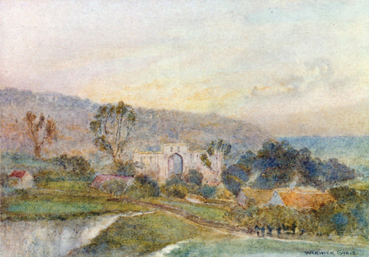 Rievaulx Abbey: Early Morning by Warwick (after) Goble