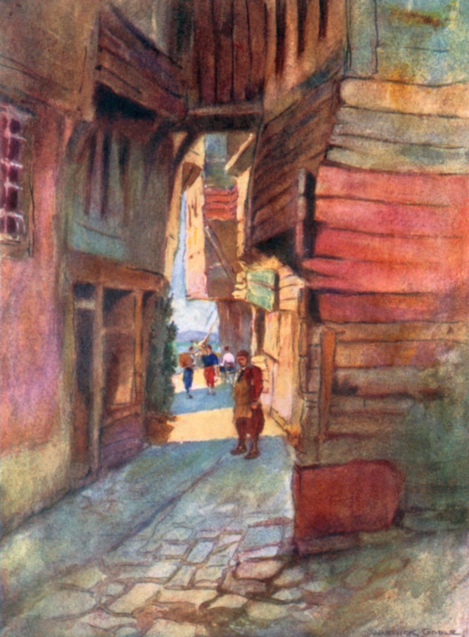 Street Scene, Roumeli Hissar by Warwick (after) Goble