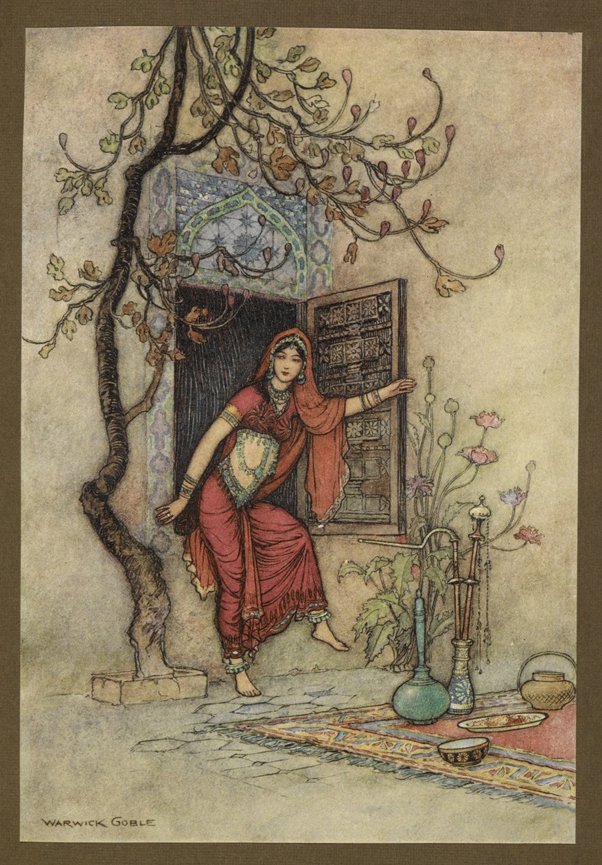 The Girl of the Wall-Amirah, from Folk-Tales of Bengal by Warwick Goble