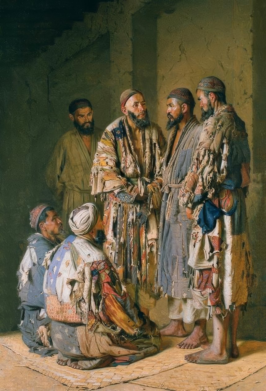 Political Discussion in the Opium Den by Wassili W. Werestschagin