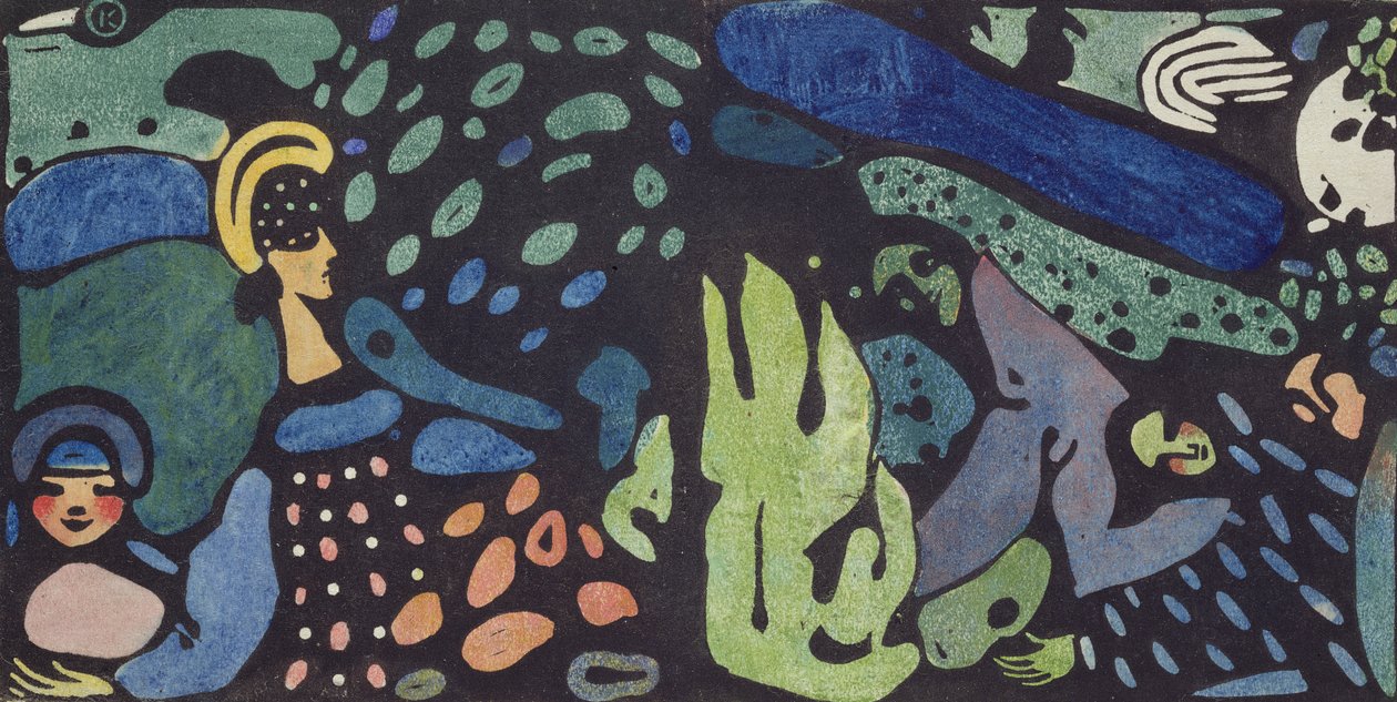 Dreaming Children by Wassily Kandinsky