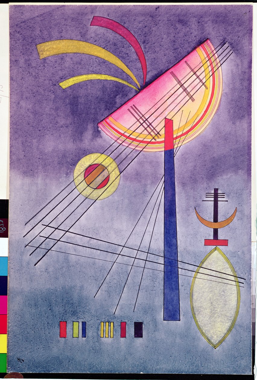 Leaning Semicircle, 1928 by Wassily Kandinsky