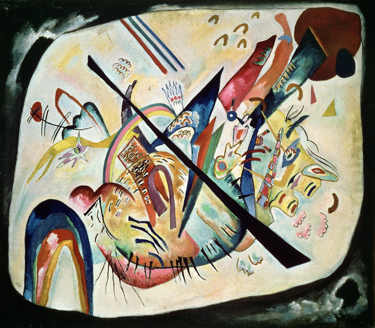 White Oval, 1919 by Wassily Kandinsky