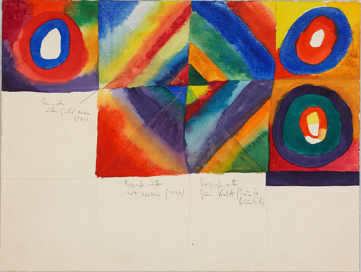 Color Studies with Information on the Technique of Painting, 1913 by Wassily Kandinsky