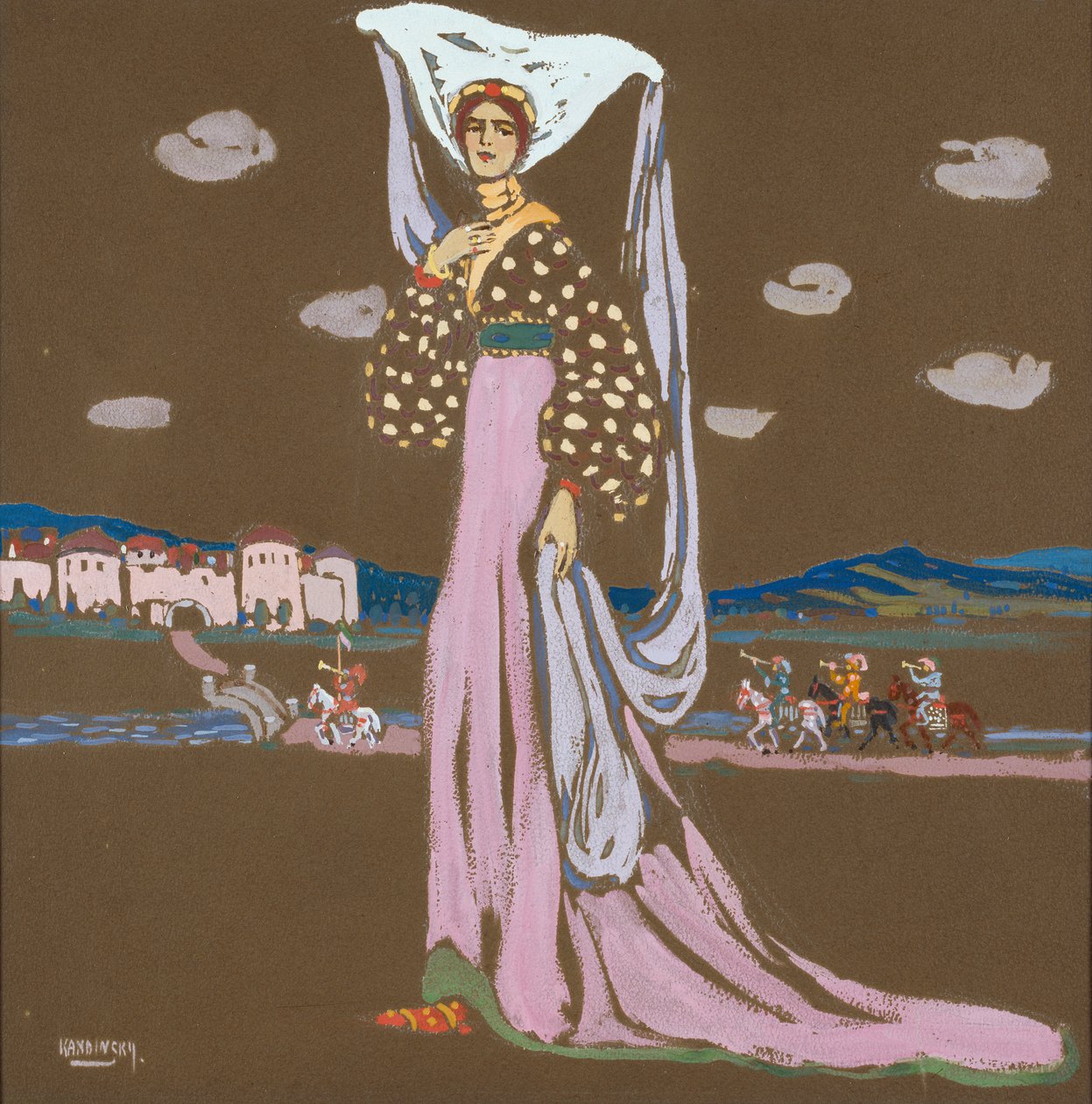 The Night (Walking Lady) by Wassily Kandinsky