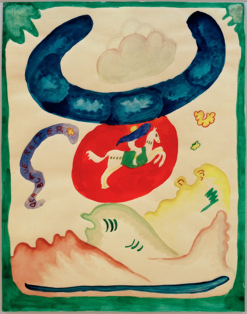 Design for the Cover of the Almanac Der Blaue Reiter