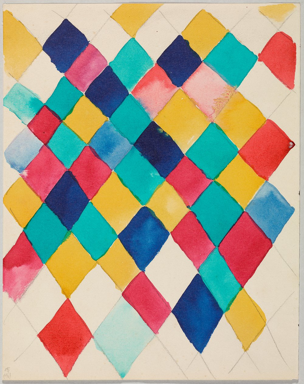 Color Study with Diamonds by Wassily Kandinsky