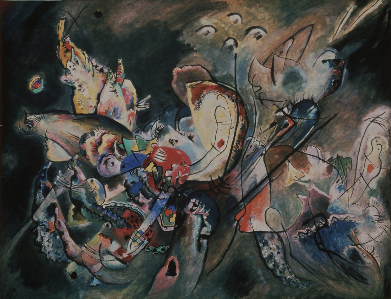 Gloomy. Composition Nr. 221 by Wassily Kandinsky
