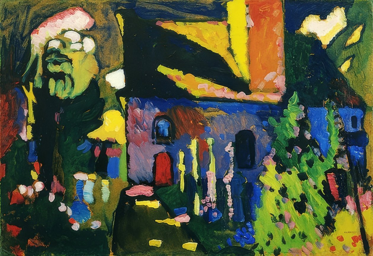Church in Murnau. 1909 by Wassily Kandinsky