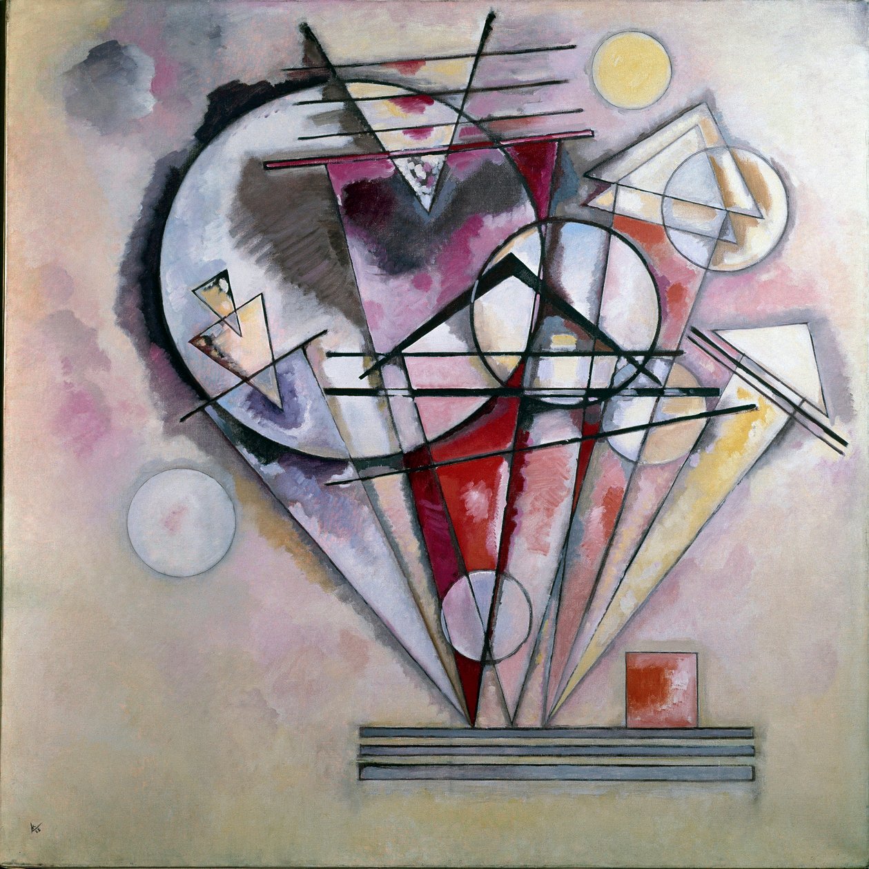 On the Pointe Painting by Vassily Kandinsky (or Wassily Kandinski or Kandinskij by Wassily Kandinsky