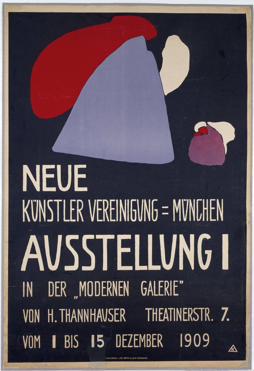 Poster for the First Exhibition of the New Artists