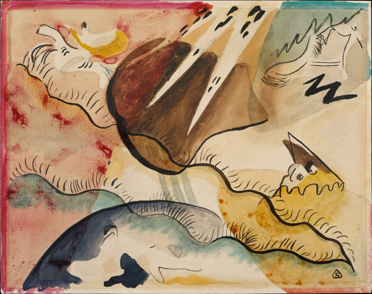 Rain Landscape, 1911 by Wassily Kandinsky