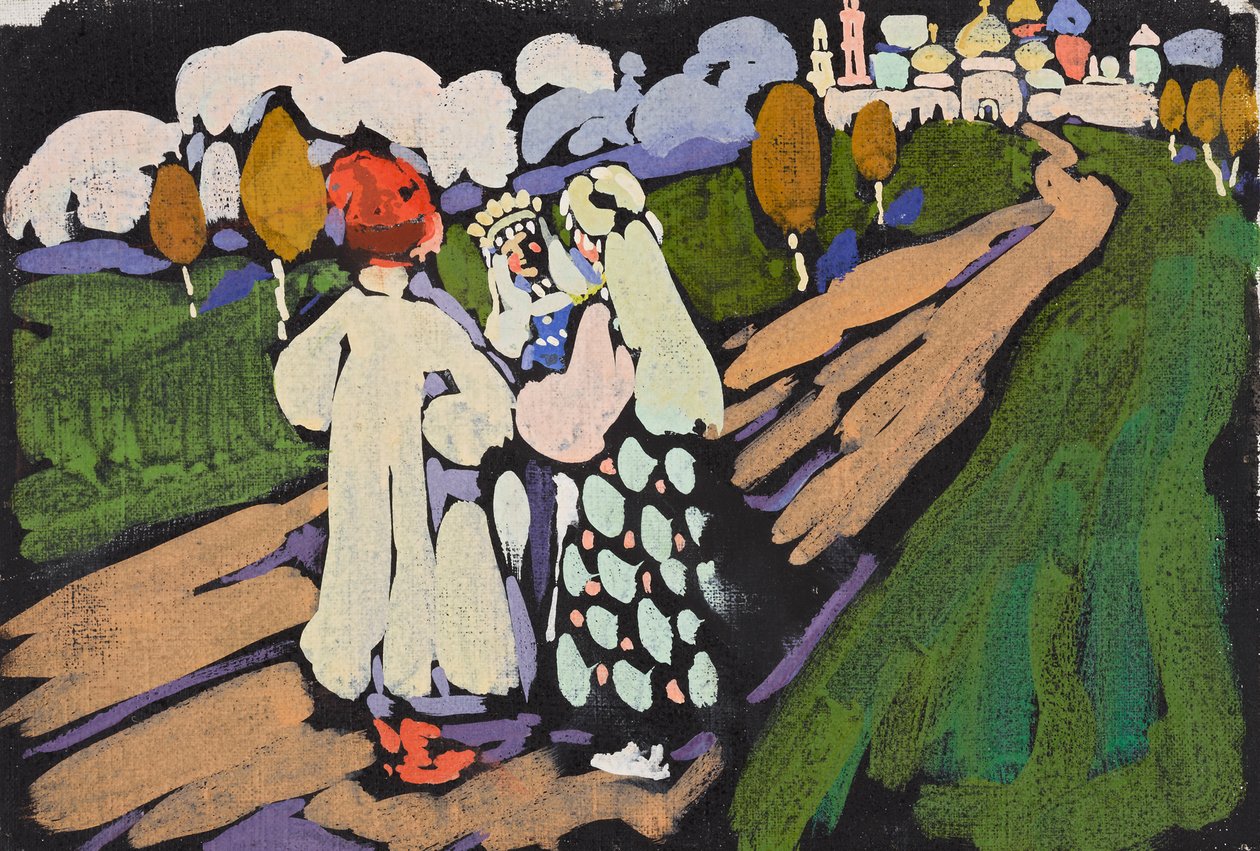 Russian Scene by Wassily Kandinsky