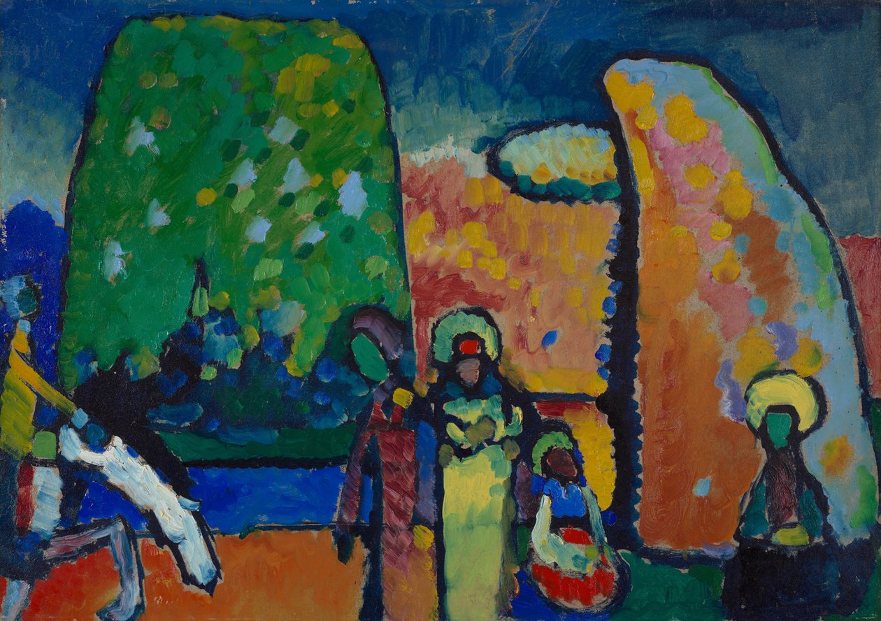 Study for "Improvisation No. 2 (Funeral March)" by Wassily Kandinsky