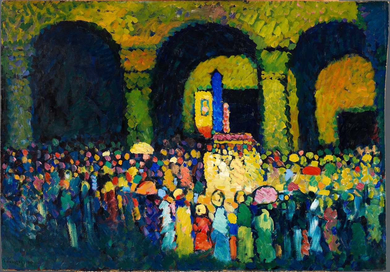 The Ludwigskirche in Munich by Wassily Kandinsky