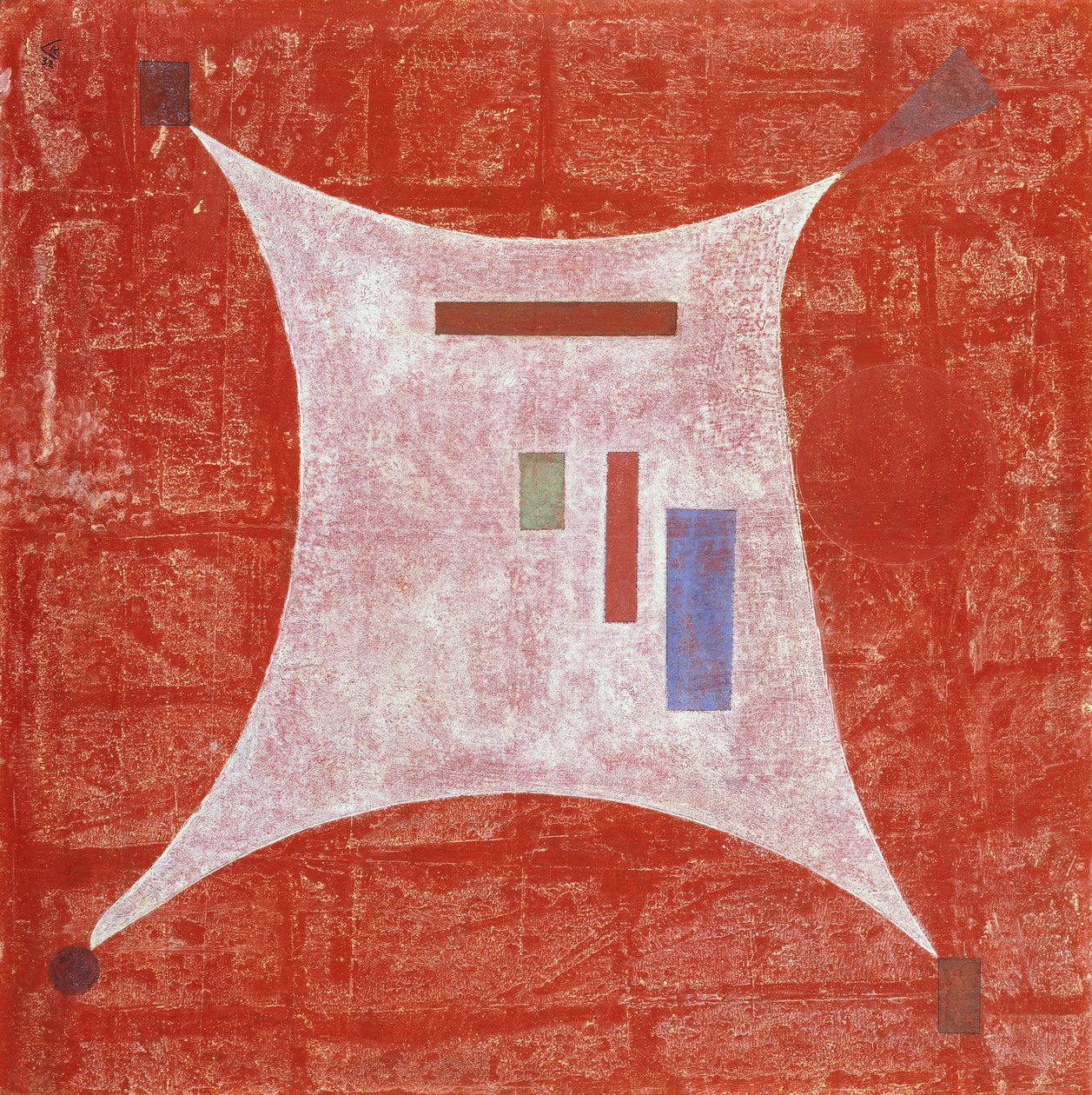 To the Four Corners by Wassily Kandinsky