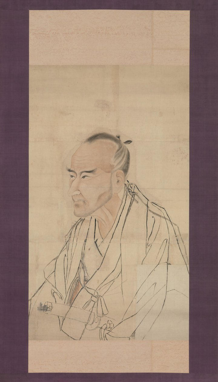 Sketch for the Portrait of Tachihara Suiken, 19th century by Watanabe Kazan