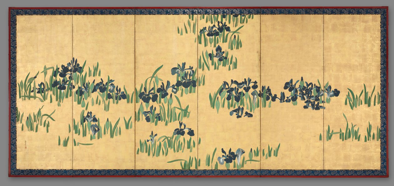 Irises by Watanabe Shiko