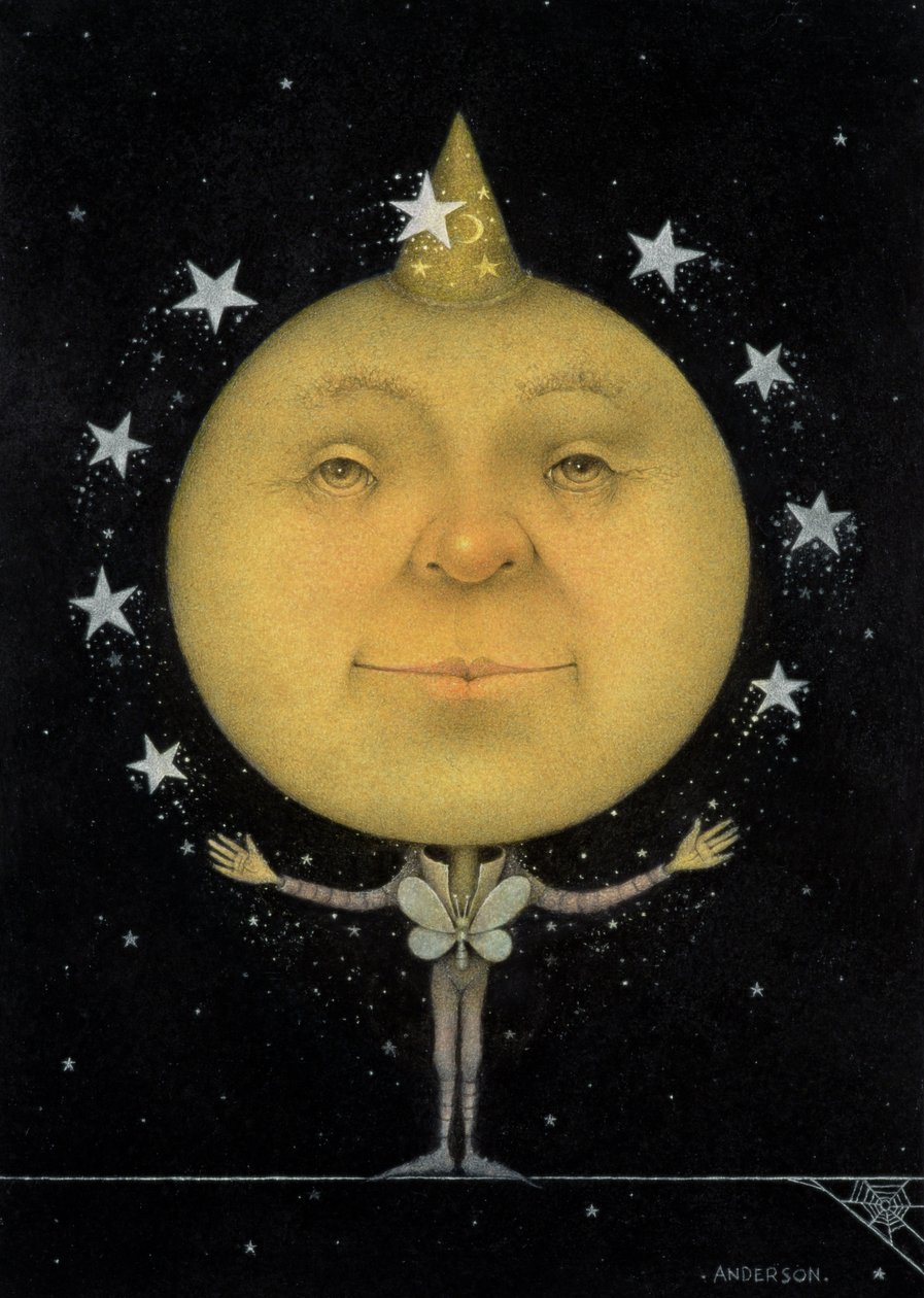 Juggling Full Moon by Wayne Anderson