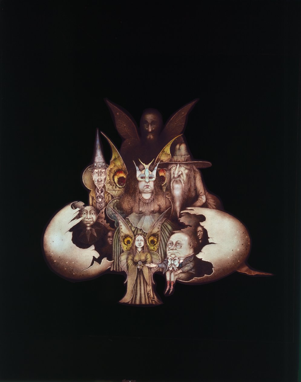 Other World Characters Emerging from Egg or The Birth of Fairyland by Wayne Anderson