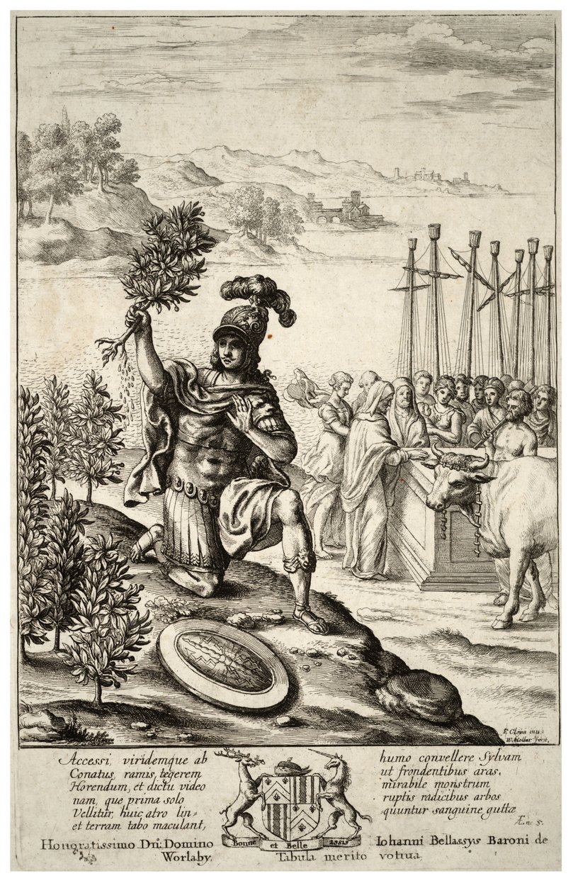Aeneas Lands in Thrace. State 2 by Wenceslaus Hollar
