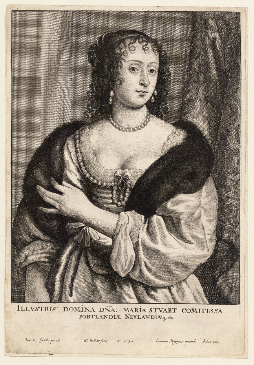 Countess of Portland by Wenceslaus Hollar