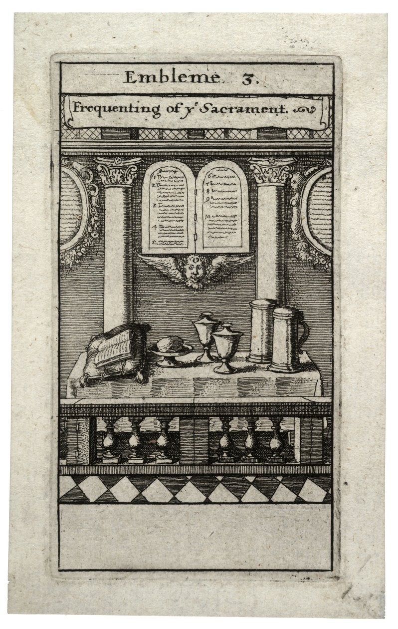 Frequenting the Sacrament by Wenceslaus Hollar