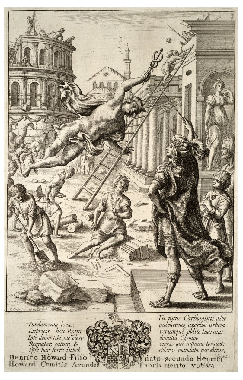 Mercury and Aeneas (State 3) by Wenceslaus Hollar