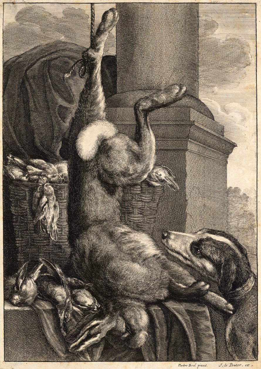 The Dead Hare (State 2) by Wenceslaus Hollar