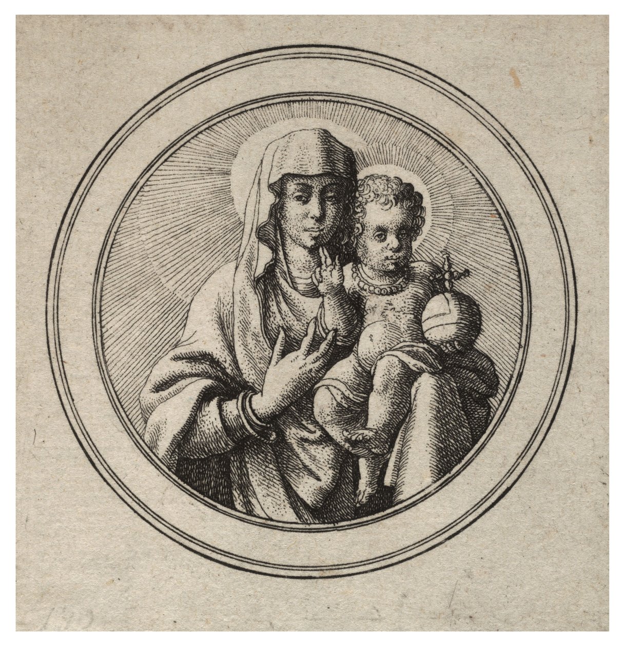 Virgin and Child by Wenceslaus Hollar