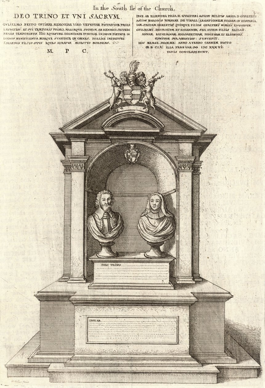 William Peto (Monument) by Wenceslaus Hollar