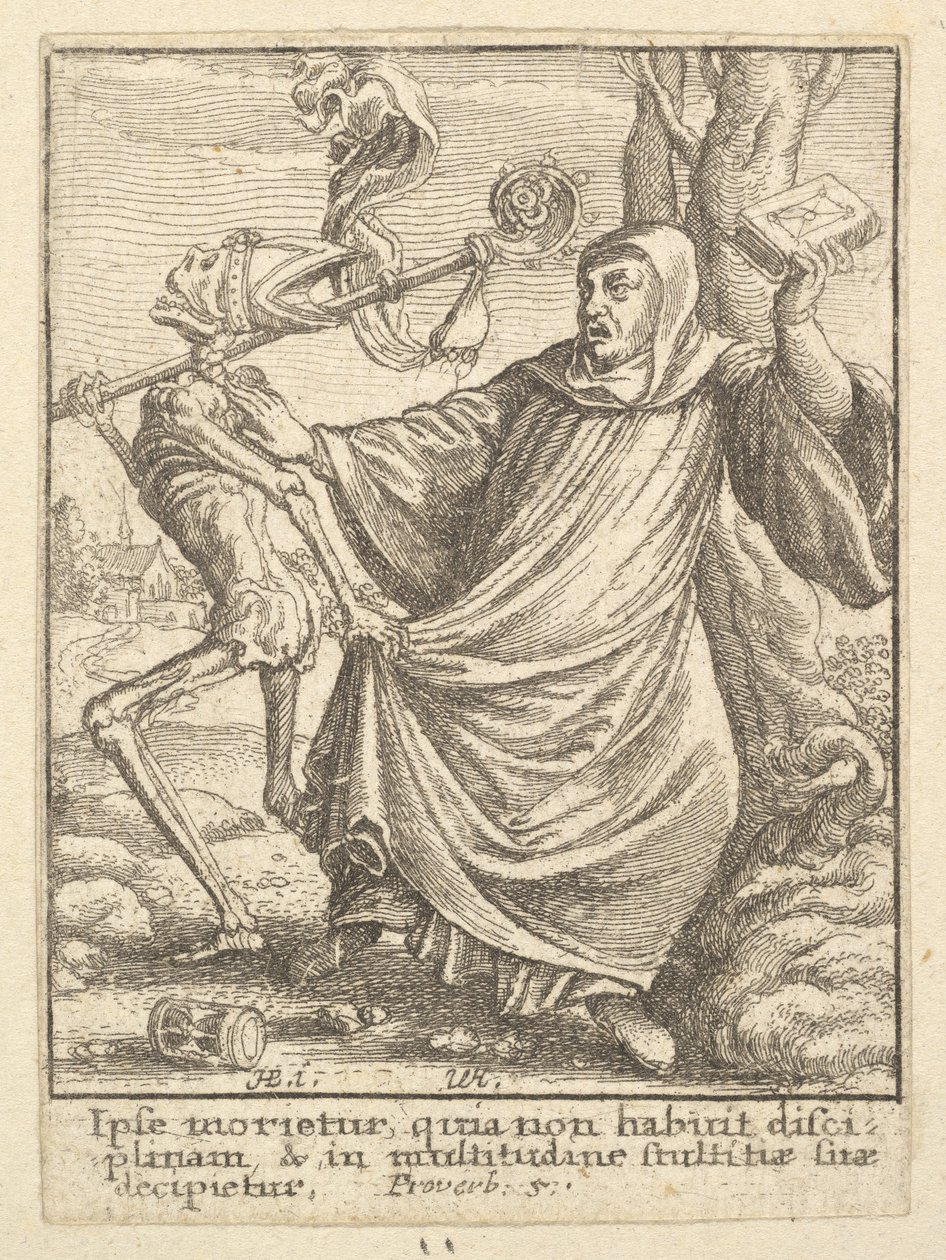 Abbot, from the Dance of Death by Wenceslaus Hollar