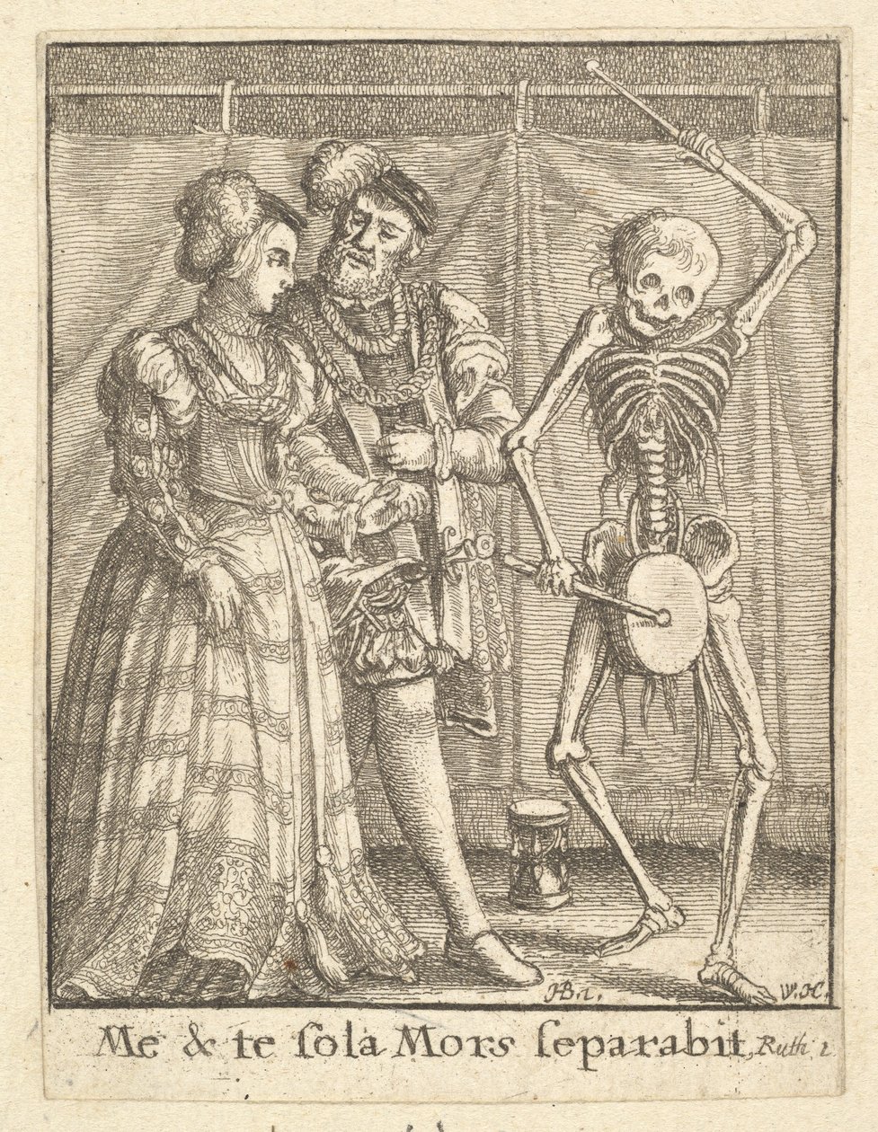 Bridal Pair, from the Dance of Death by Wenceslaus Hollar