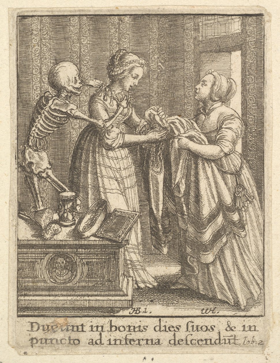 Bride, from the Dance of Death by Wenceslaus Hollar